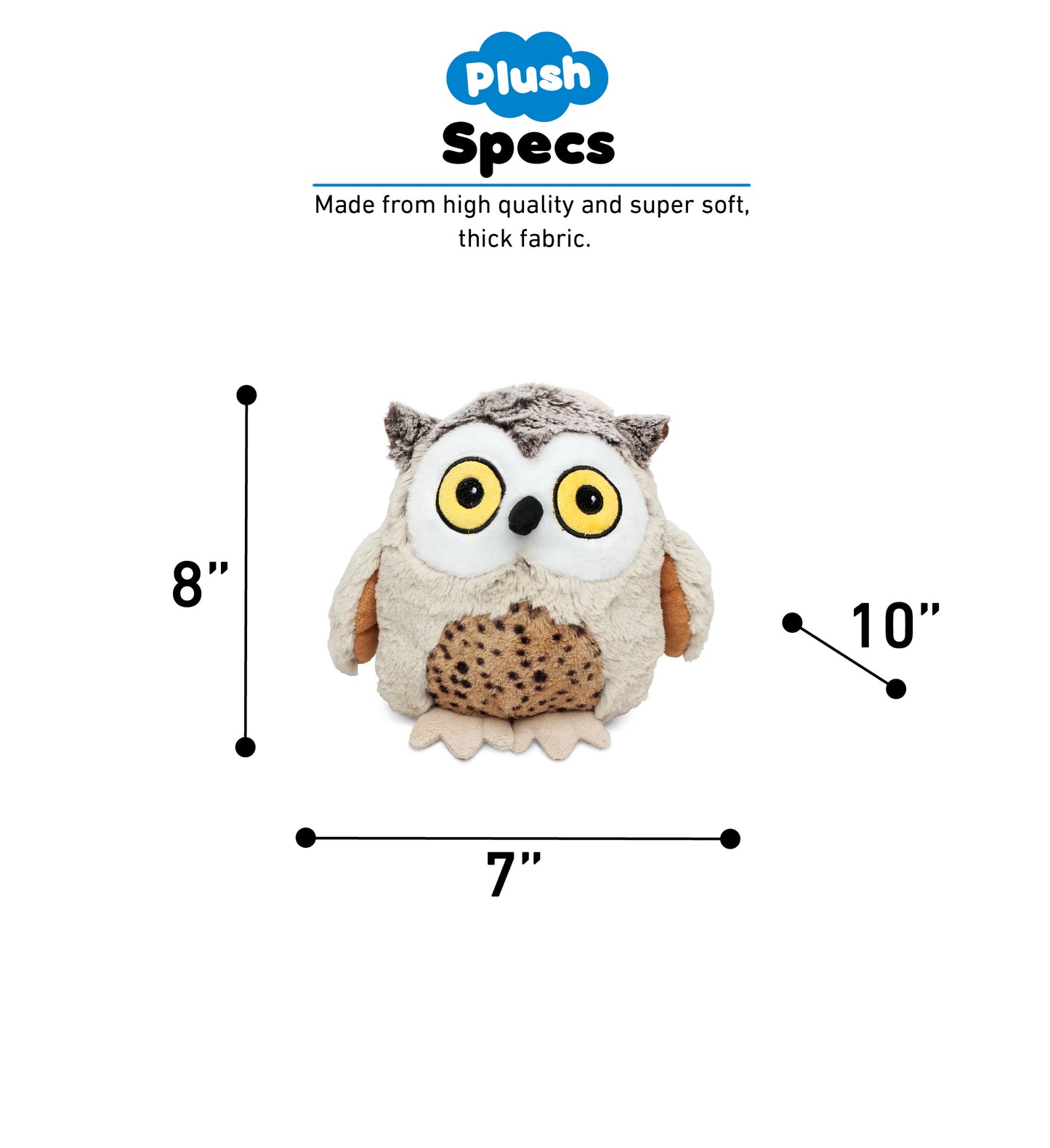SUPER SOFT PLUSH - FAT BROWN OWL