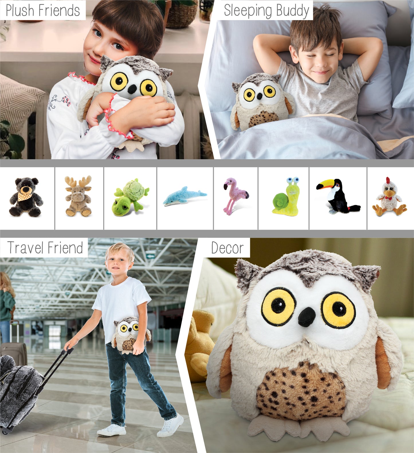 SUPER SOFT PLUSH - FAT BROWN OWL