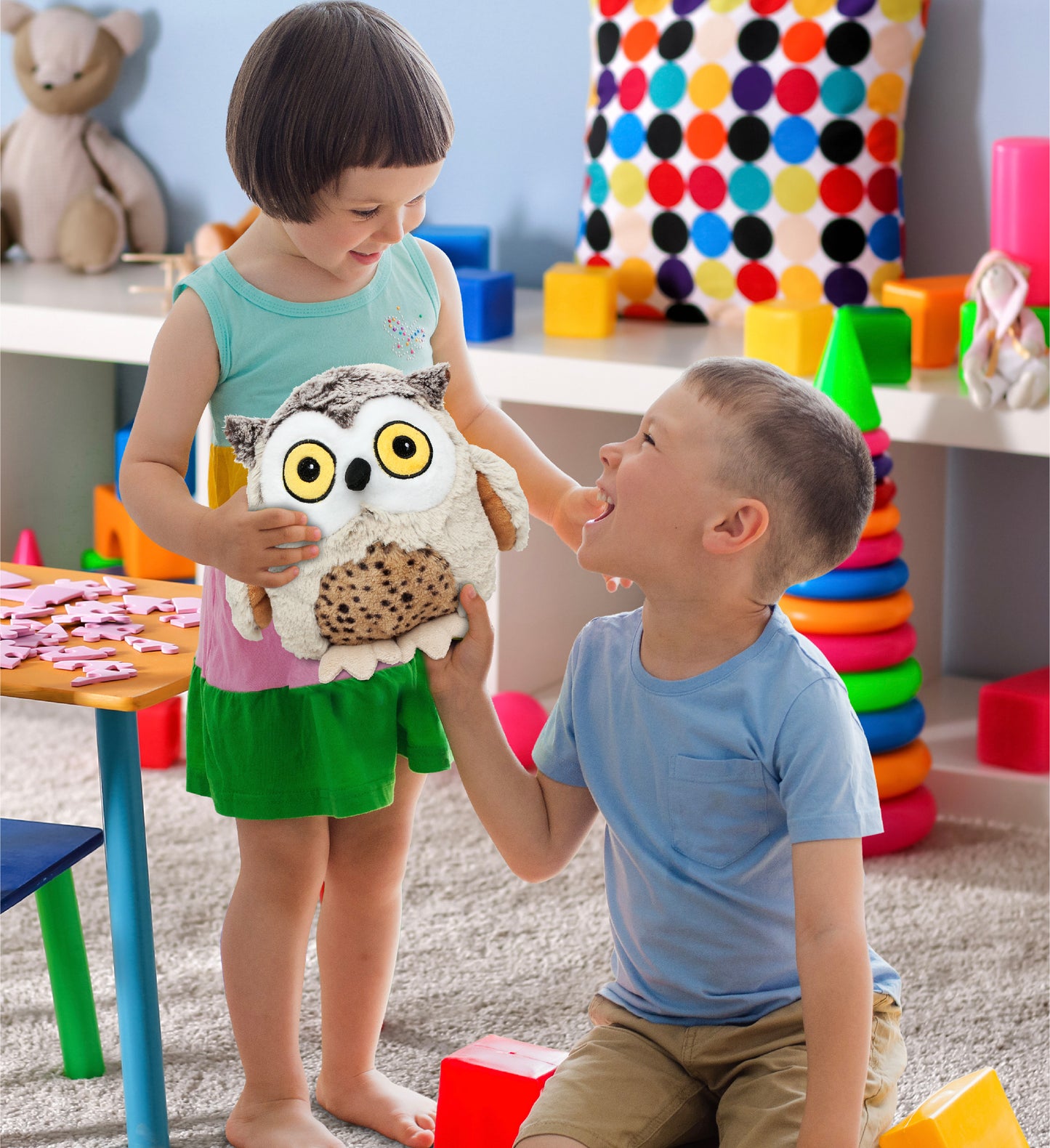 SUPER SOFT PLUSH - FAT BROWN OWL