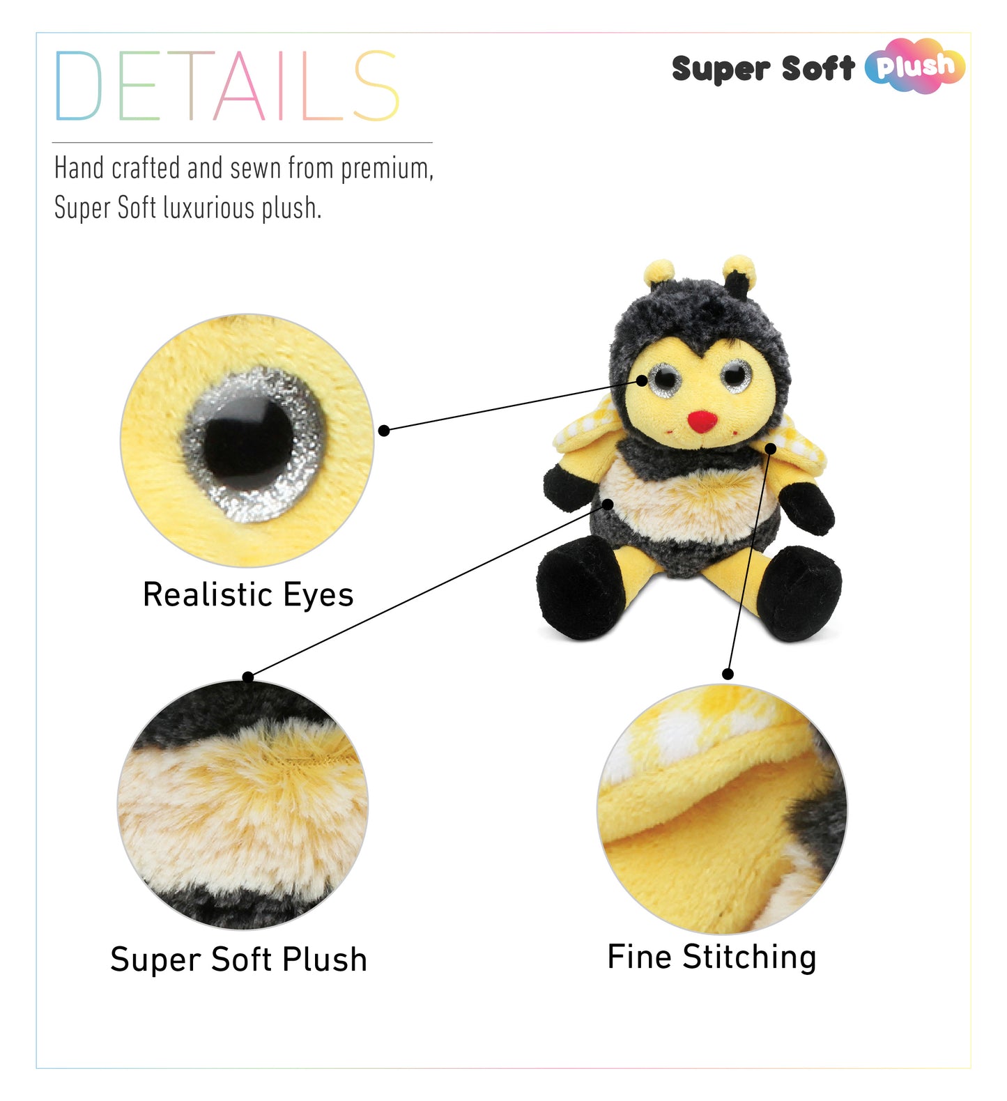 SUPER SOFT PLUSH - SITTING BEE