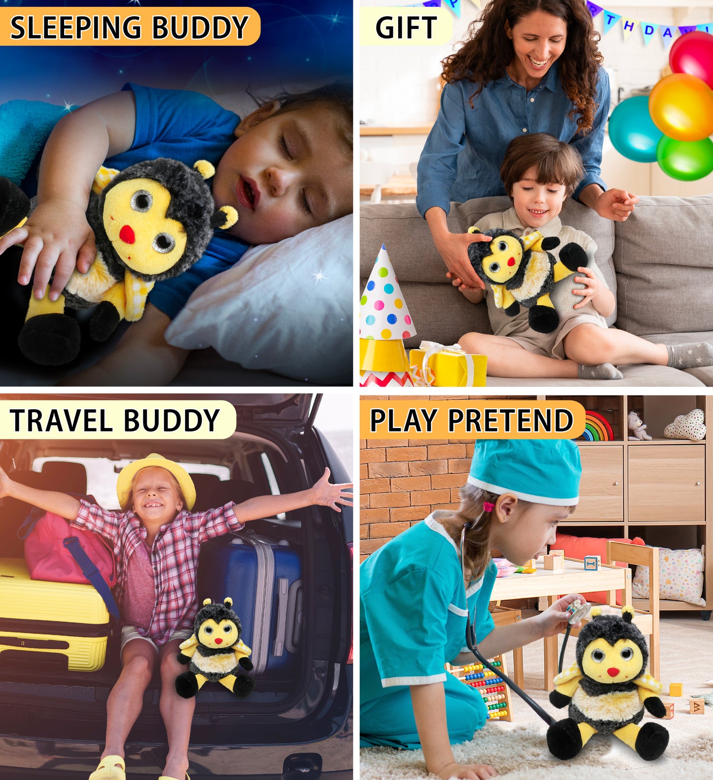 SUPER SOFT PLUSH - SITTING BEE
