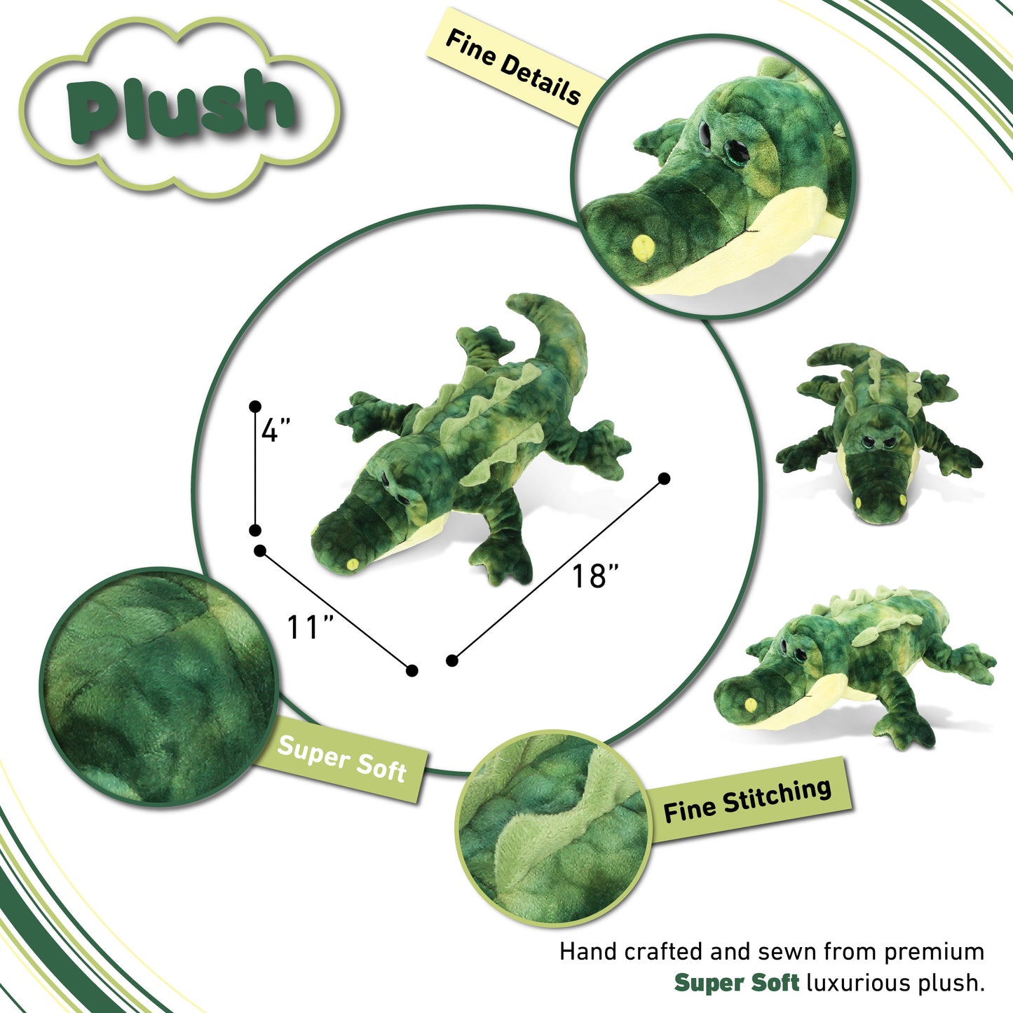SUPER SOFT PLUSH - GATOR