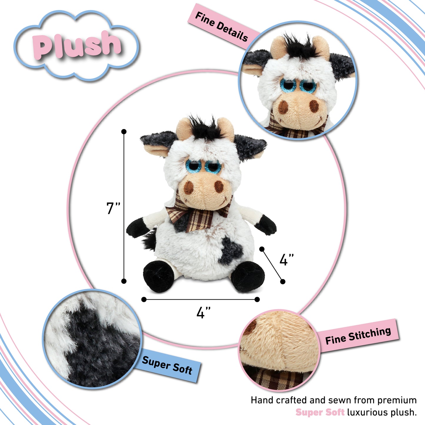 SUPER SOFT PLUSH - SITTING COW