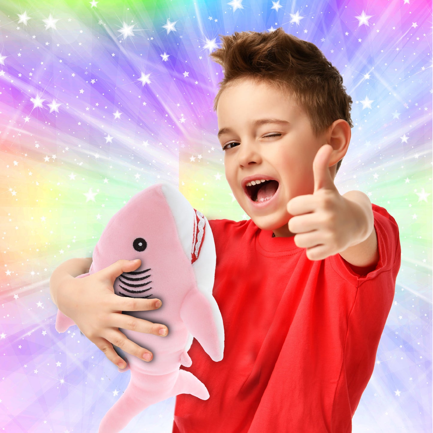BABY SOFT PLUSH - PINK SHARK