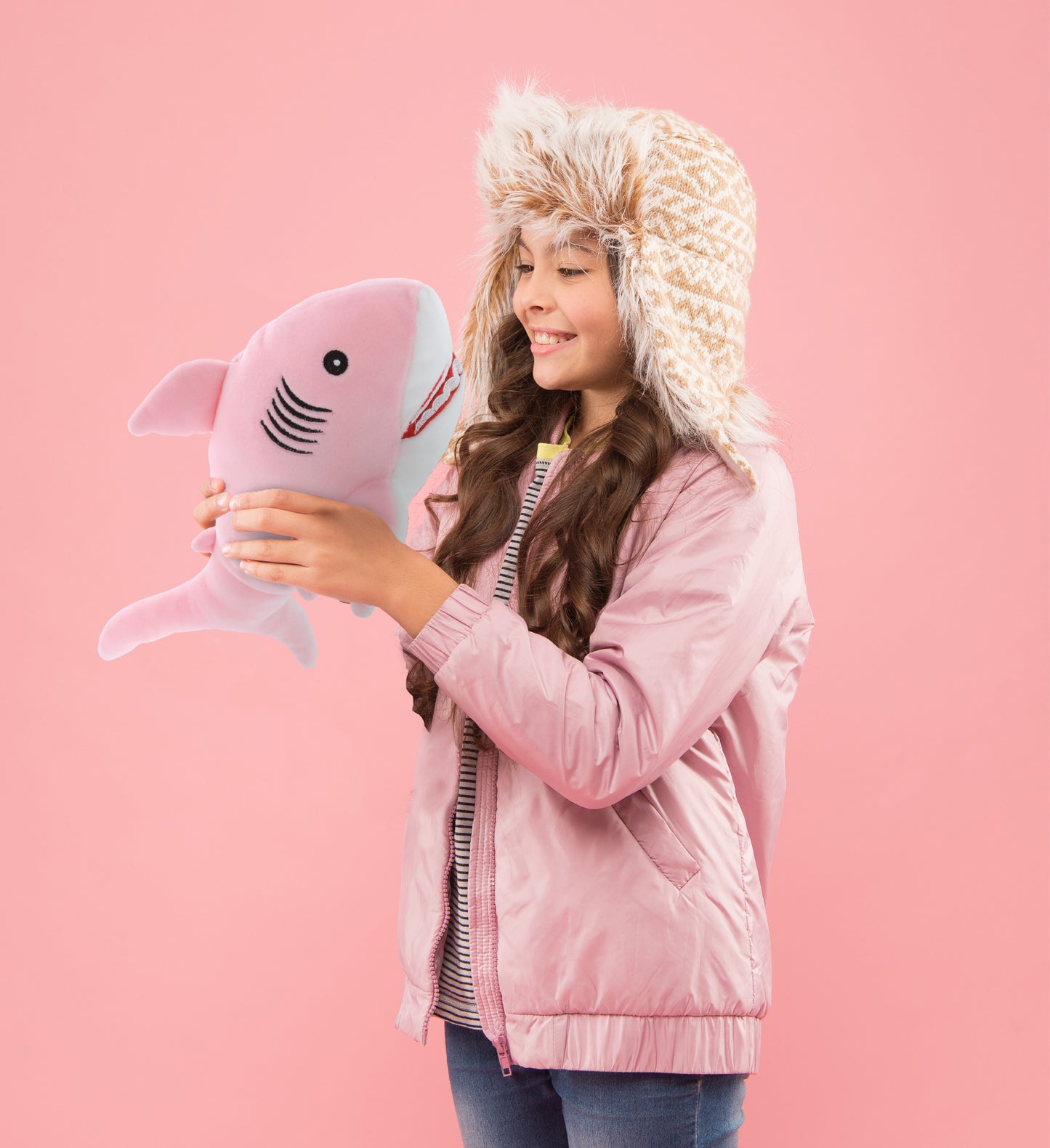 BABY SOFT PLUSH - PINK SHARK