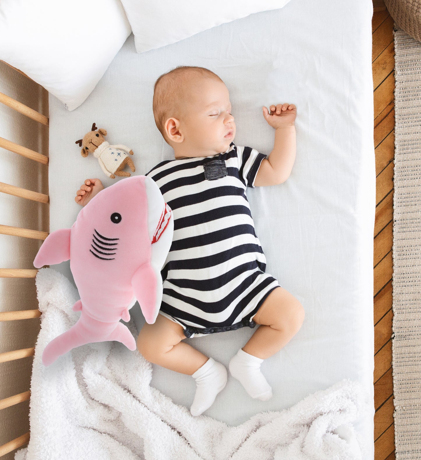 BABY SOFT PLUSH - PINK SHARK
