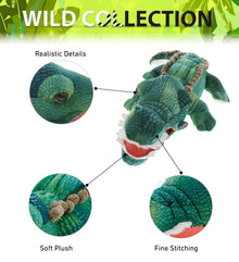 WILD COLLECTION PLUSH - 18" GREEN ALLIGATOR
