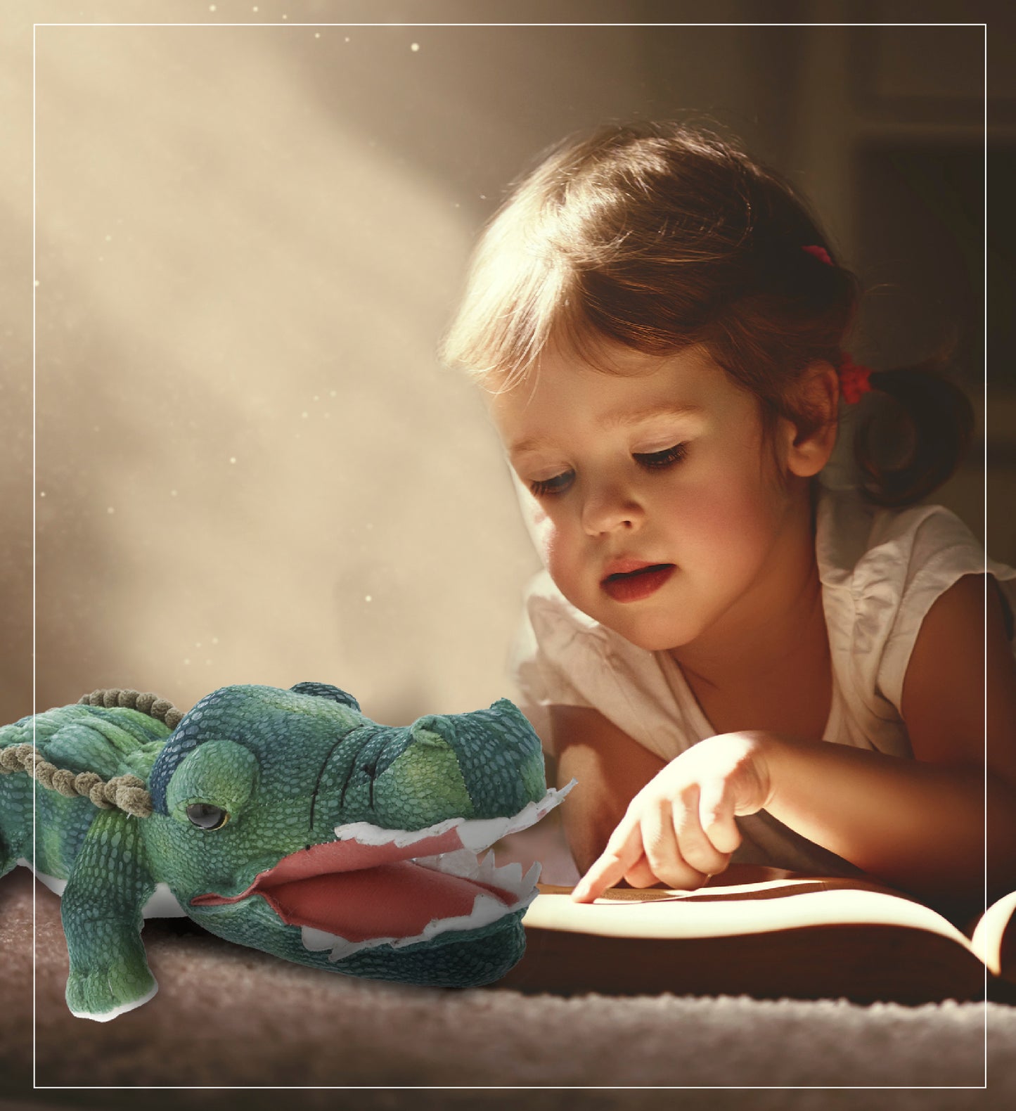 WILD COLLECTION PLUSH - 18" GREEN ALLIGATOR
