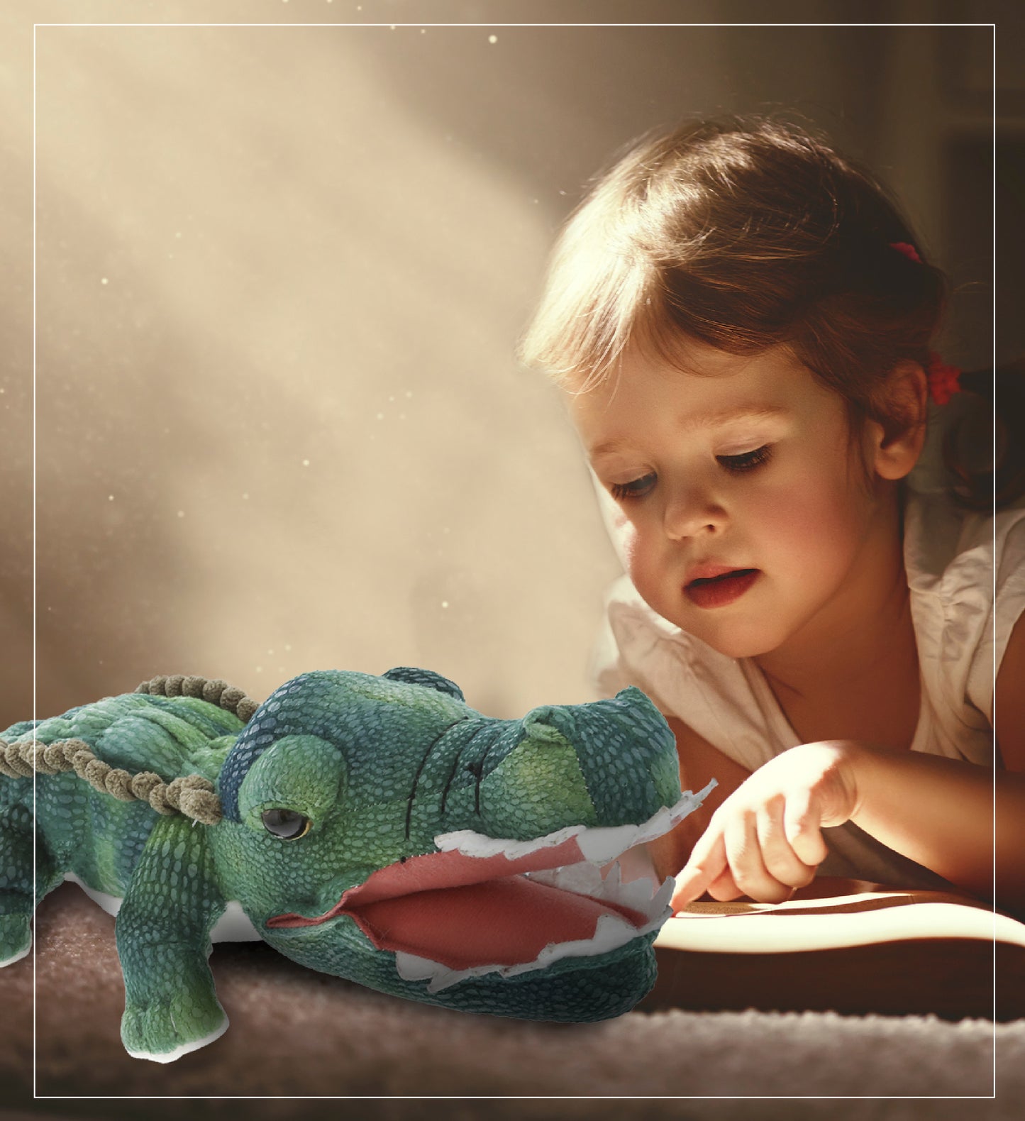 WILD COLLECTION PLUSH - 24" GREEN ALLIGATOR