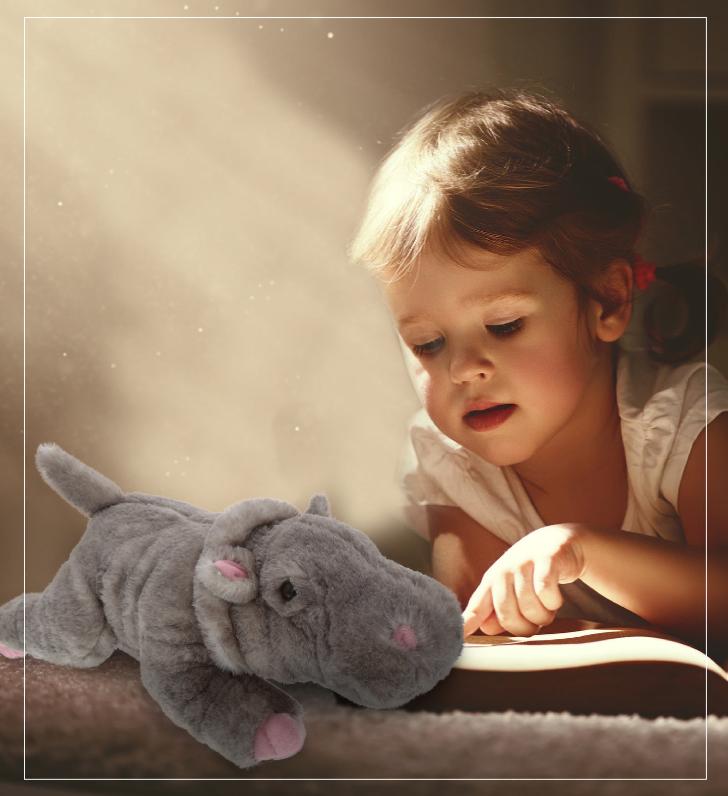 WILD COLLECTION PLUSH - 11" HIPPO