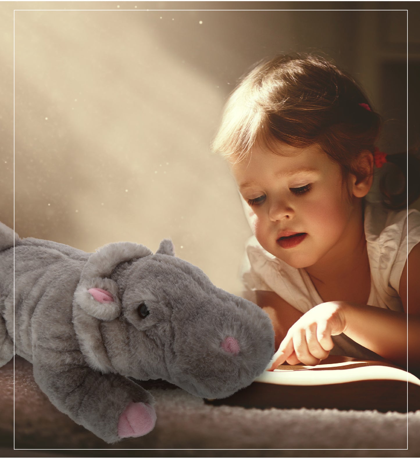 WILD COLLECTION PLUSH - 13" HIPPO