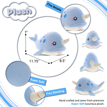BABY SOFT PLUSH - BLUE NARWHAL