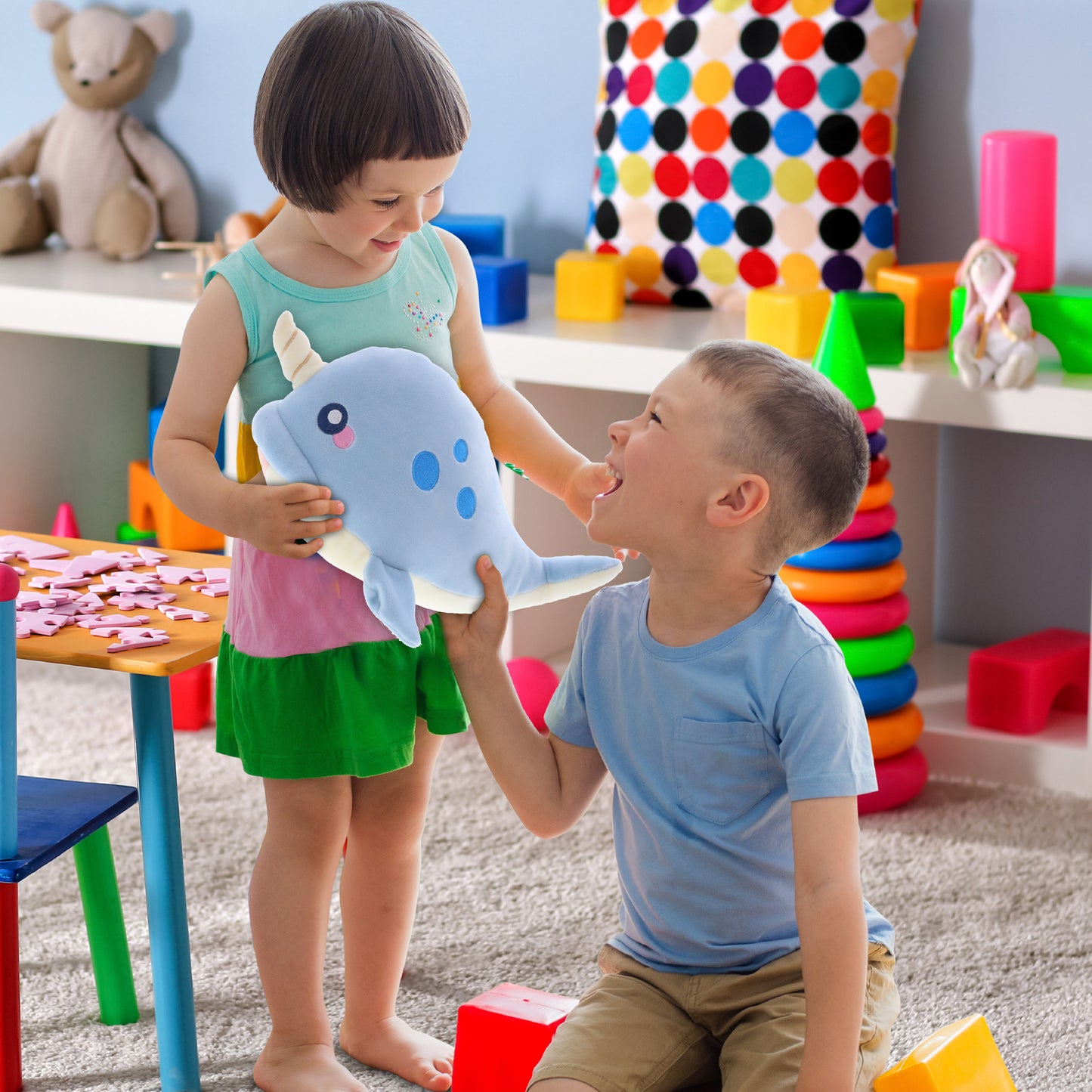 BABY SOFT PLUSH - BLUE NARWHAL