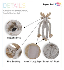 SUPER SOFT PLUSH - LONG ARMS - MOOSE