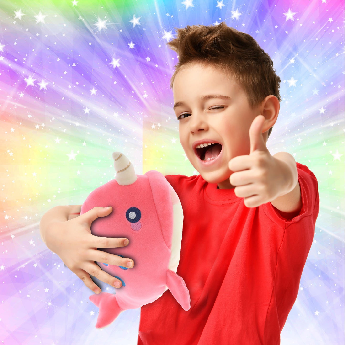 BABY SOFT PLUSH - PINK NARWHAL