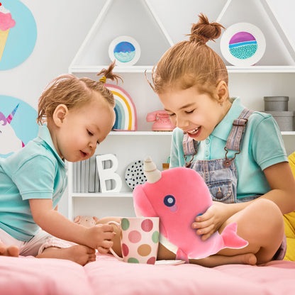 BABY SOFT PLUSH - PINK NARWHAL