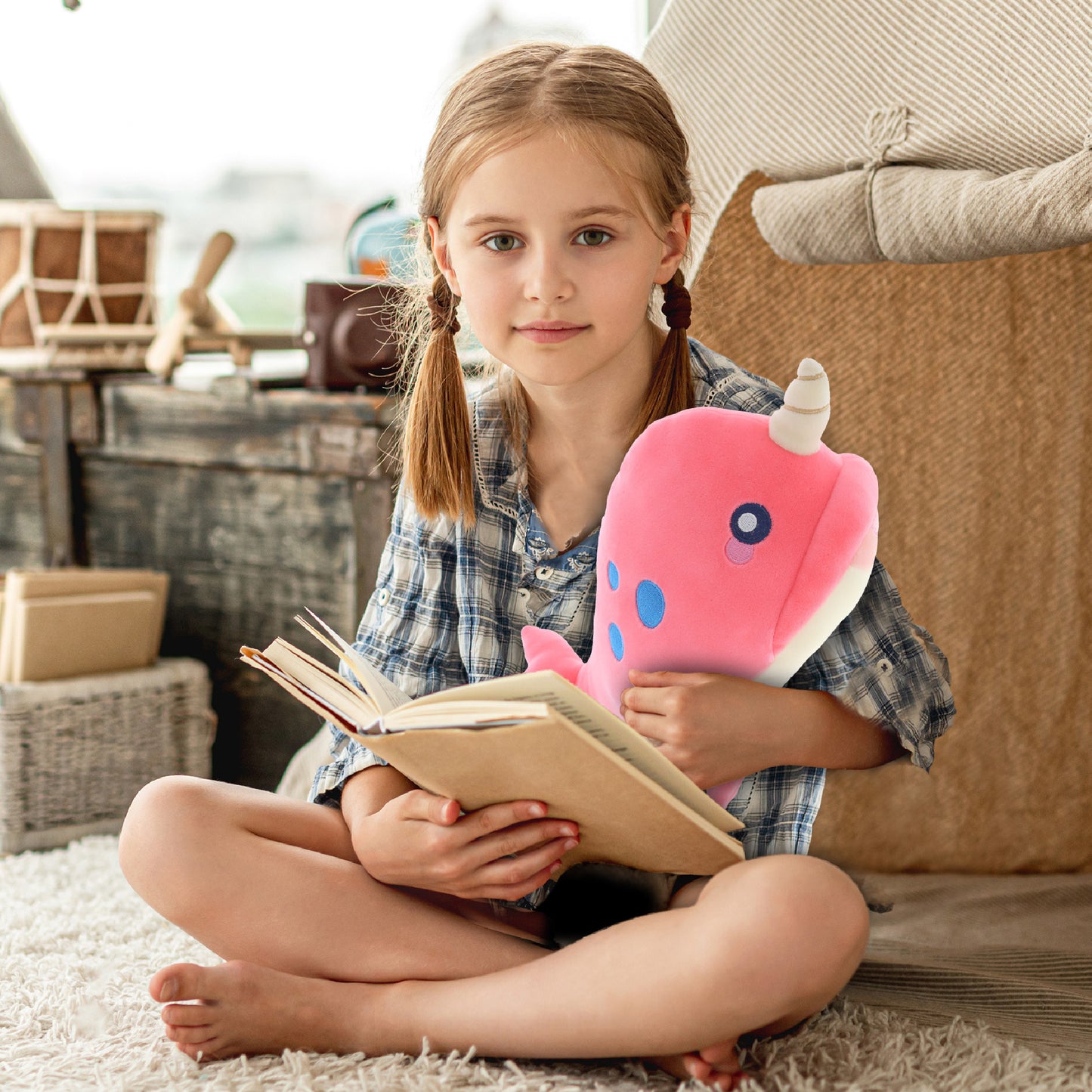 BABY SOFT PLUSH - PINK NARWHAL