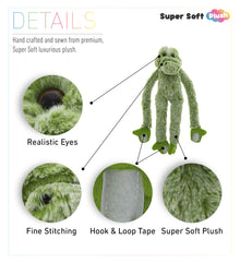 SUPER SOFT PLUSH - LONG ARMS - ALLIGATOR