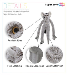 SUPER SOFT PLUSH - LONG ARMS - ELEPHANT