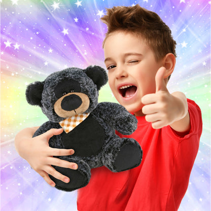 SUPER-SOFT PLUSH - SITTING BLACK BEAR