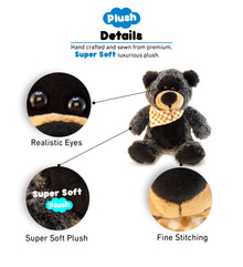 SUPER-SOFT PLUSH - SITTING BLACK BEAR
