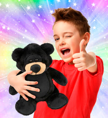 SUPER-SOFT PLUSH - BLACK BEAR 9"