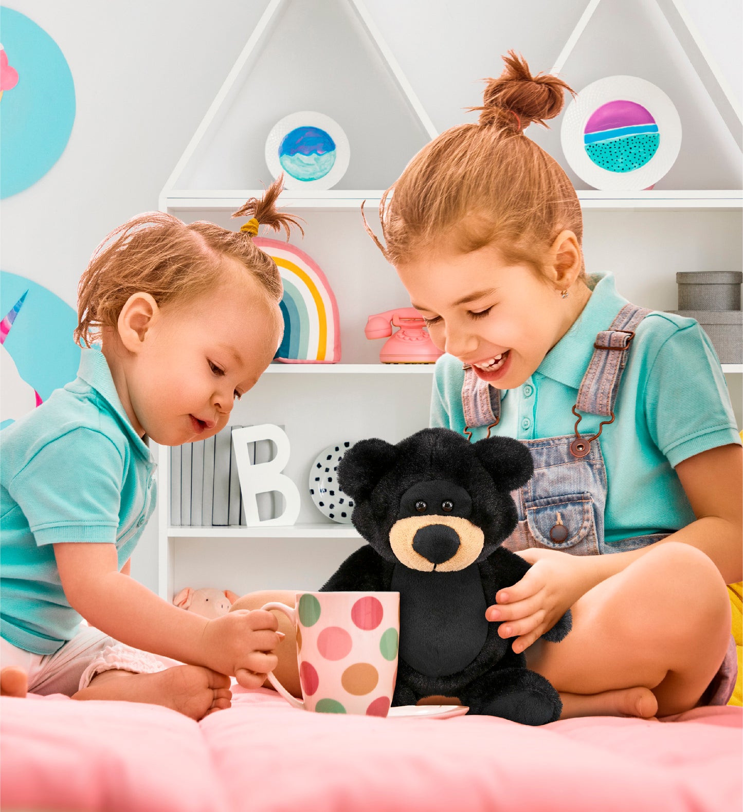 SUPER-SOFT PLUSH - BLACK BEAR 9"