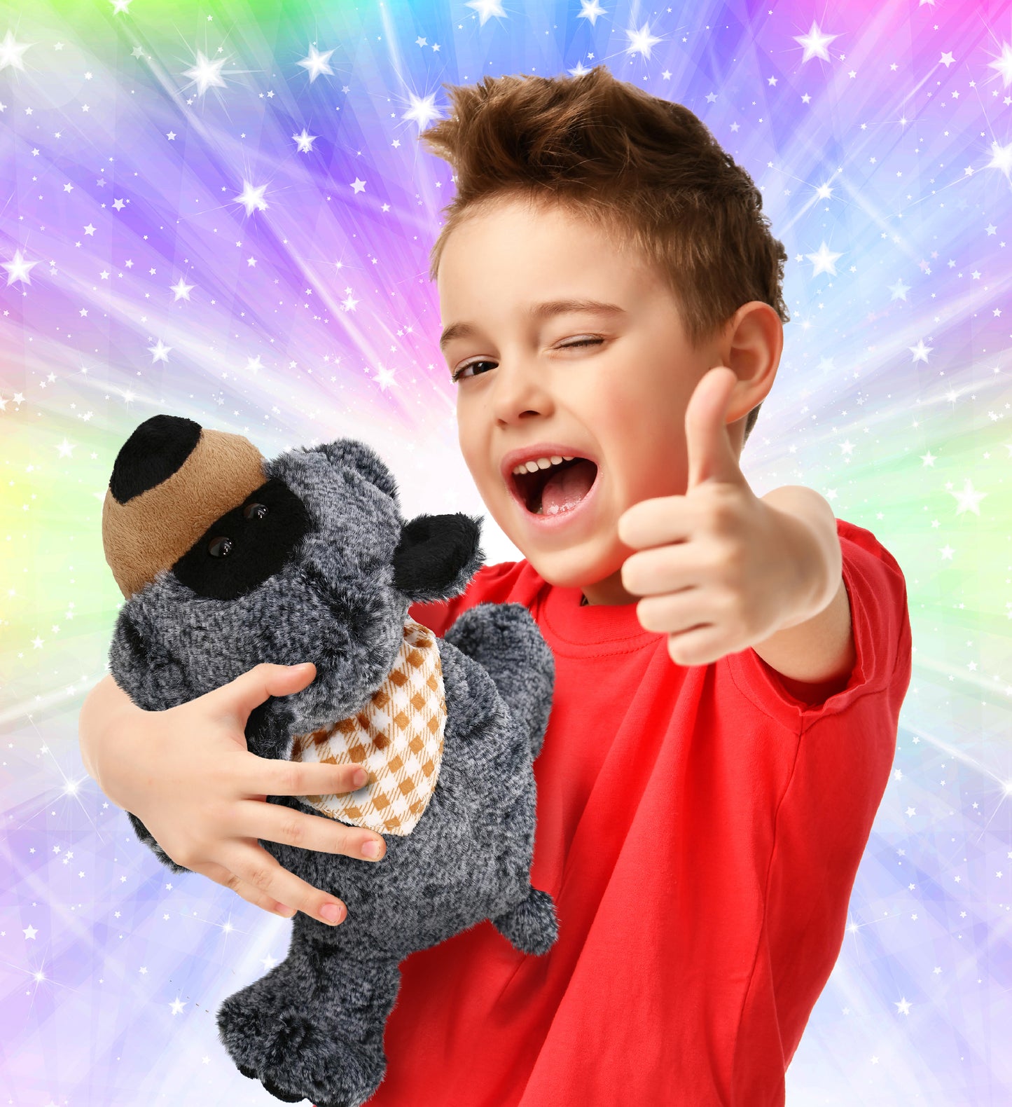 SUPER-SOFT PLUSH - LYING BLACK BEAR