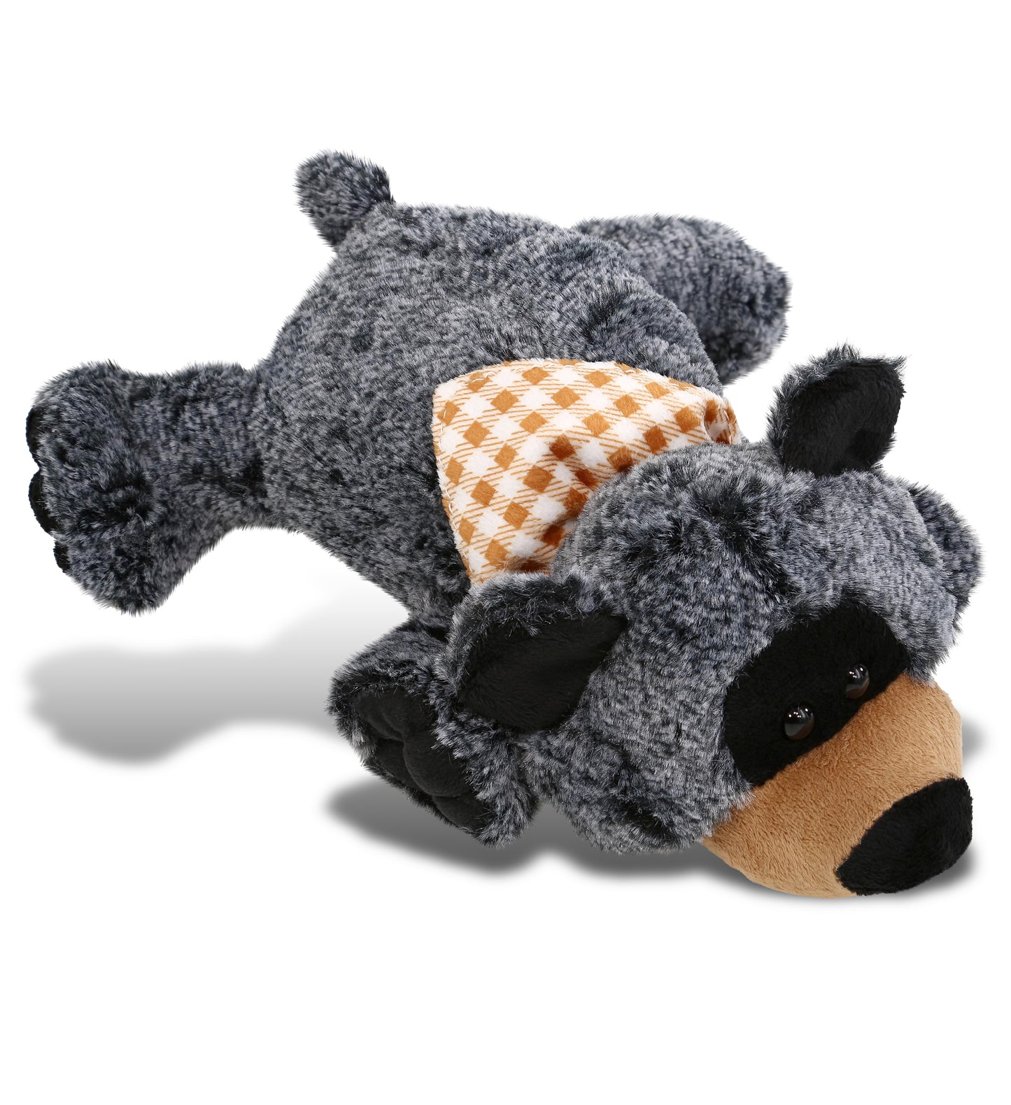 SUPER-SOFT PLUSH - LYING BLACK BEAR