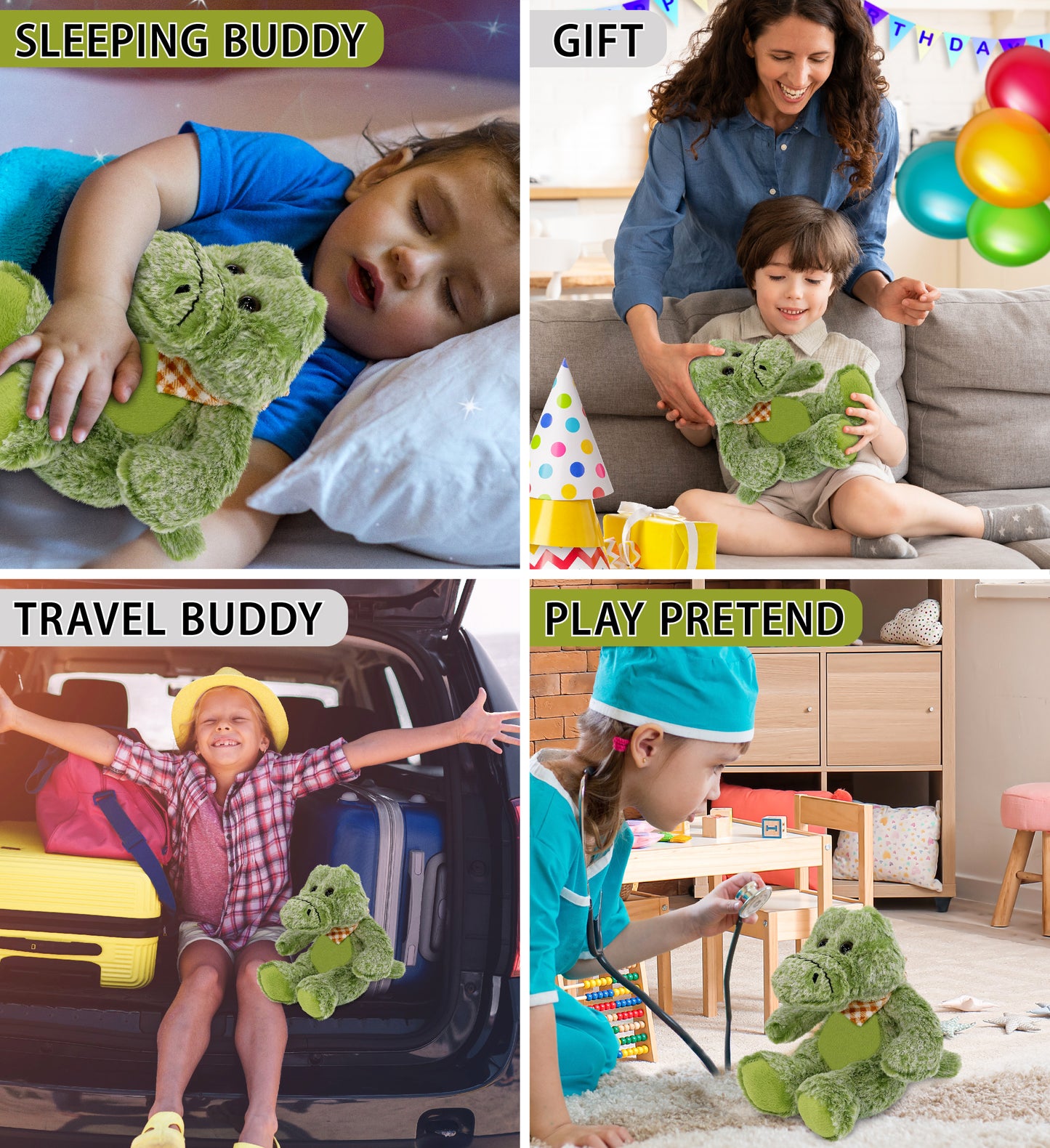 SUPER-SOFT PLUSH - SITTING ALLIGATOR