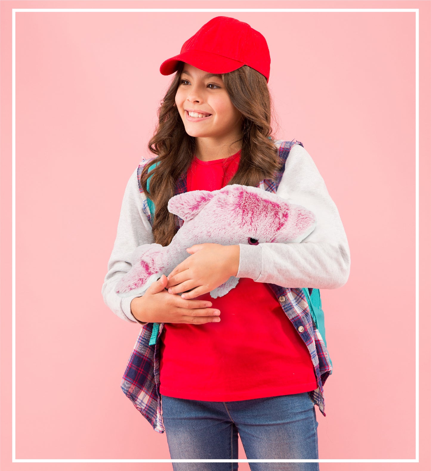 SUPER SOFT PLUSH - PINK DOLPHIN
