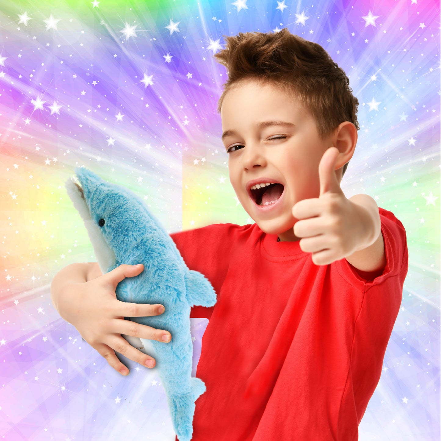 SUPER-SOFT PLUSH - DOLPHIN SMALL