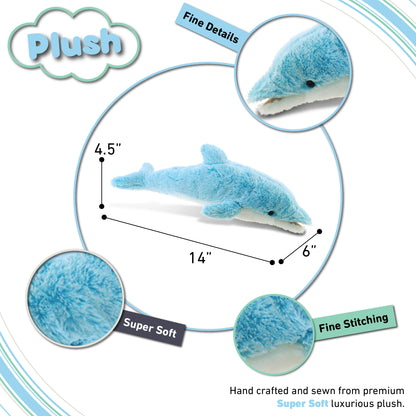 SUPER-SOFT PLUSH - DOLPHIN SMALL