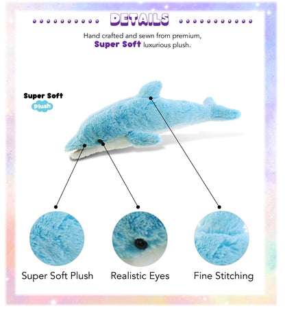 SUPER-SOFT PLUSH - DOLPHIN LARGE