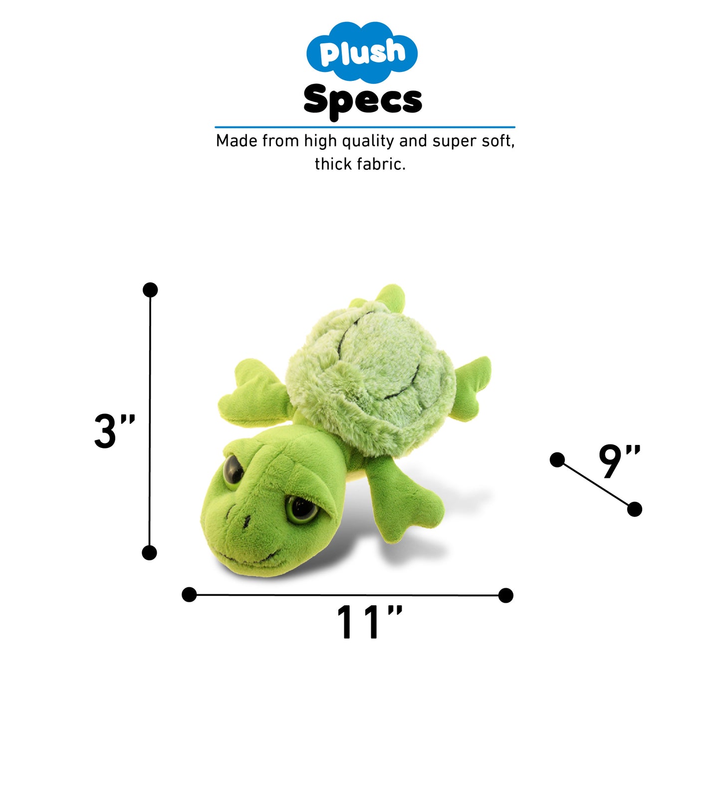 SUPER-SOFT PLUSH - SEA-TURTLE SMALL
