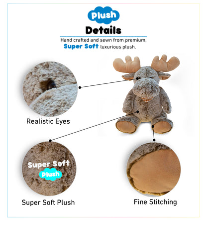 SUPER-SOFT PLUSH - SITTING MOOSE XL