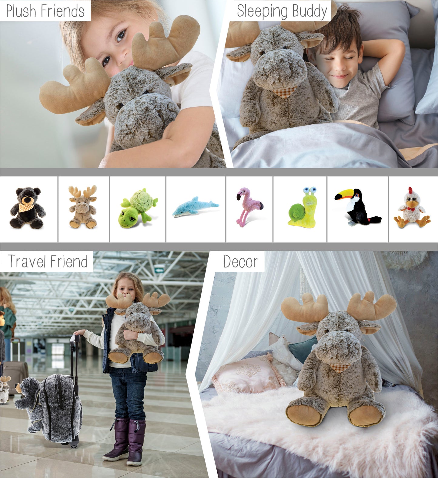 SUPER-SOFT PLUSH - SITTING MOOSE XL