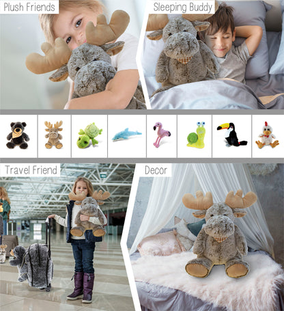 SUPER-SOFT PLUSH - SITTING MOOSE XL