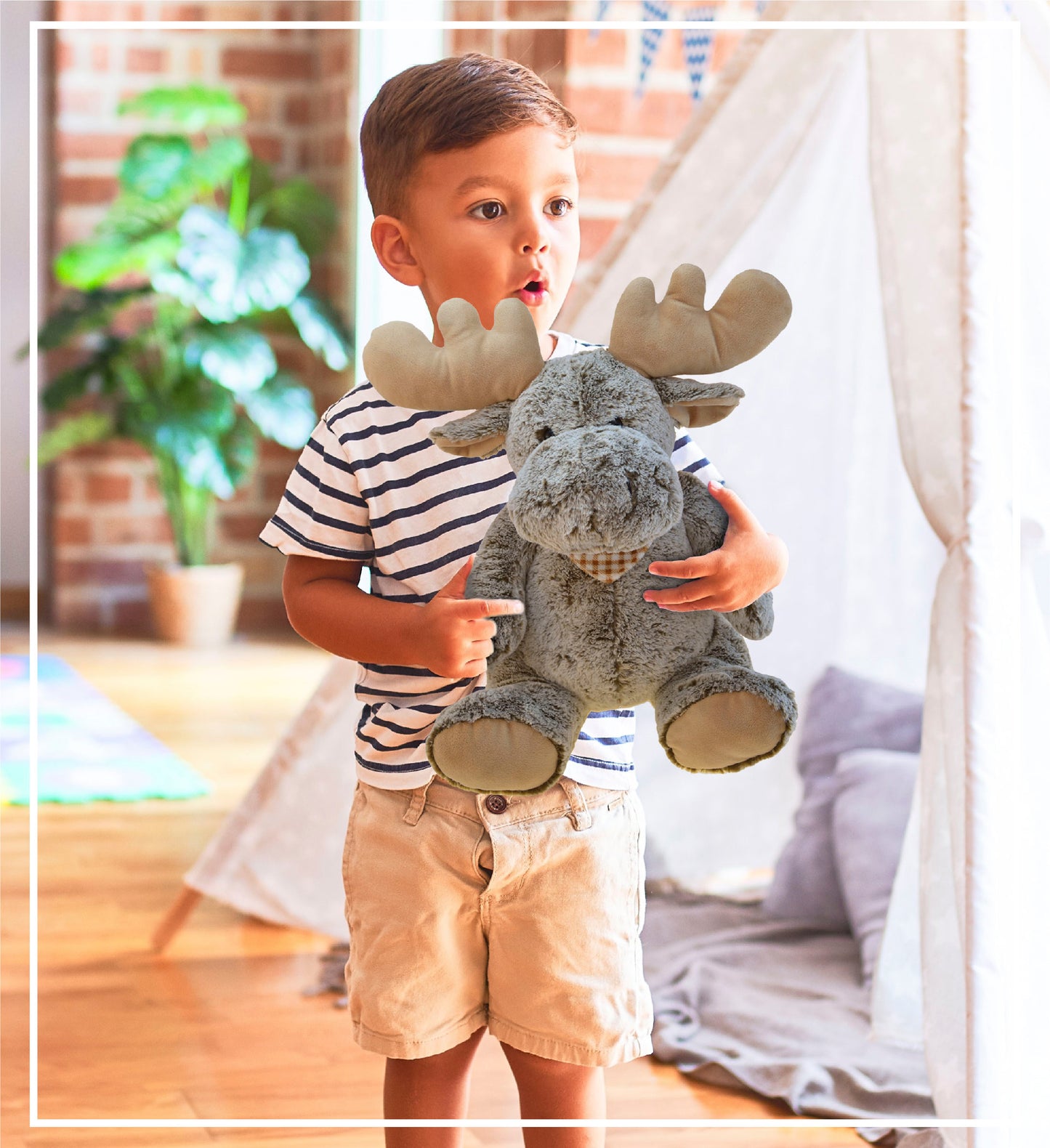 SUPER-SOFT PLUSH - SITTING MOOSE XL
