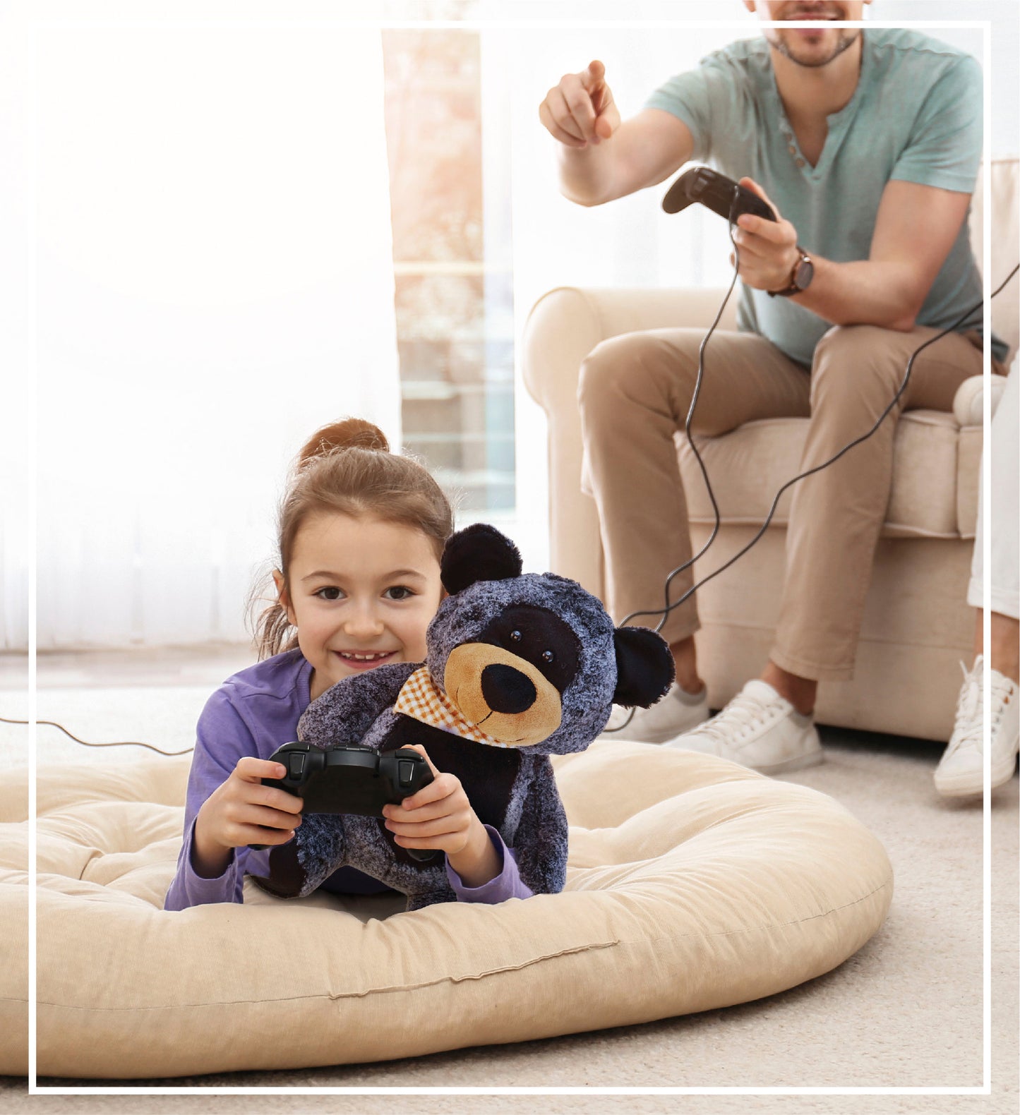 SUPER-SOFT PLUSH - SITTING BLACK BEAR XL
