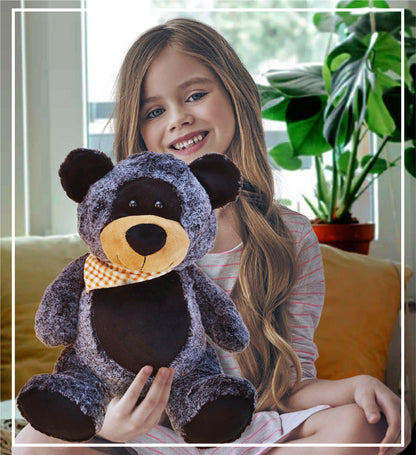 SUPER-SOFT PLUSH - SITTING BLACK BEAR XL