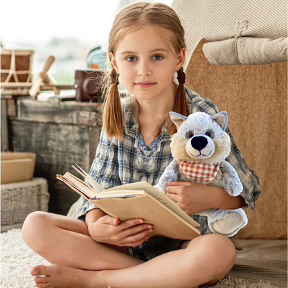 SUPER-SOFT PLUSH - SITTING WOLF