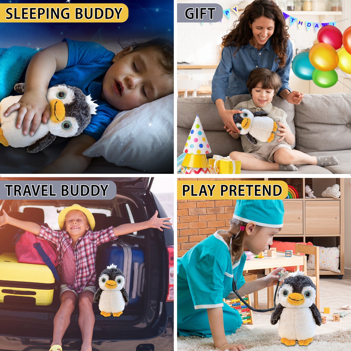 SUPER-SOFT PLUSH - PENGUIN