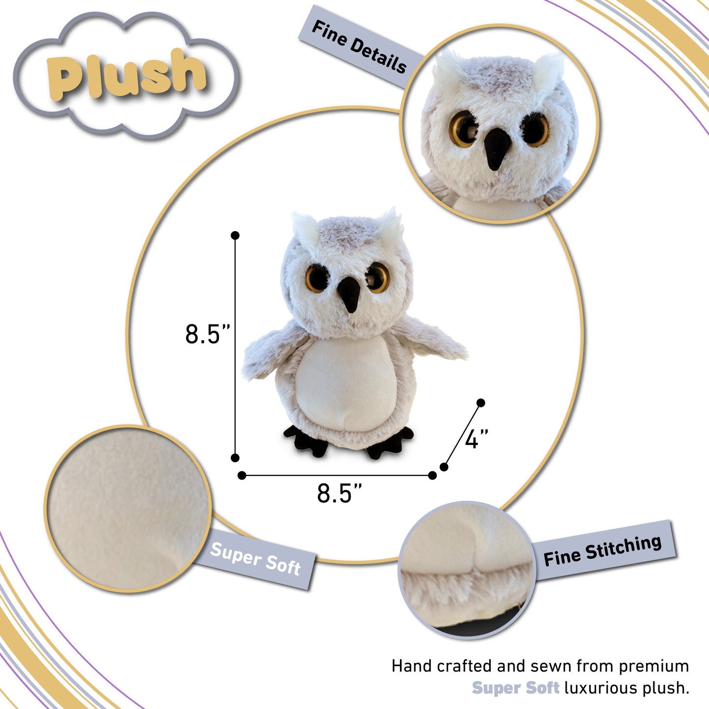 SUPER-SOFT PLUSH - OWL
