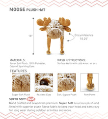 SUPER-SOFT PLUSH HAT - MOOSE