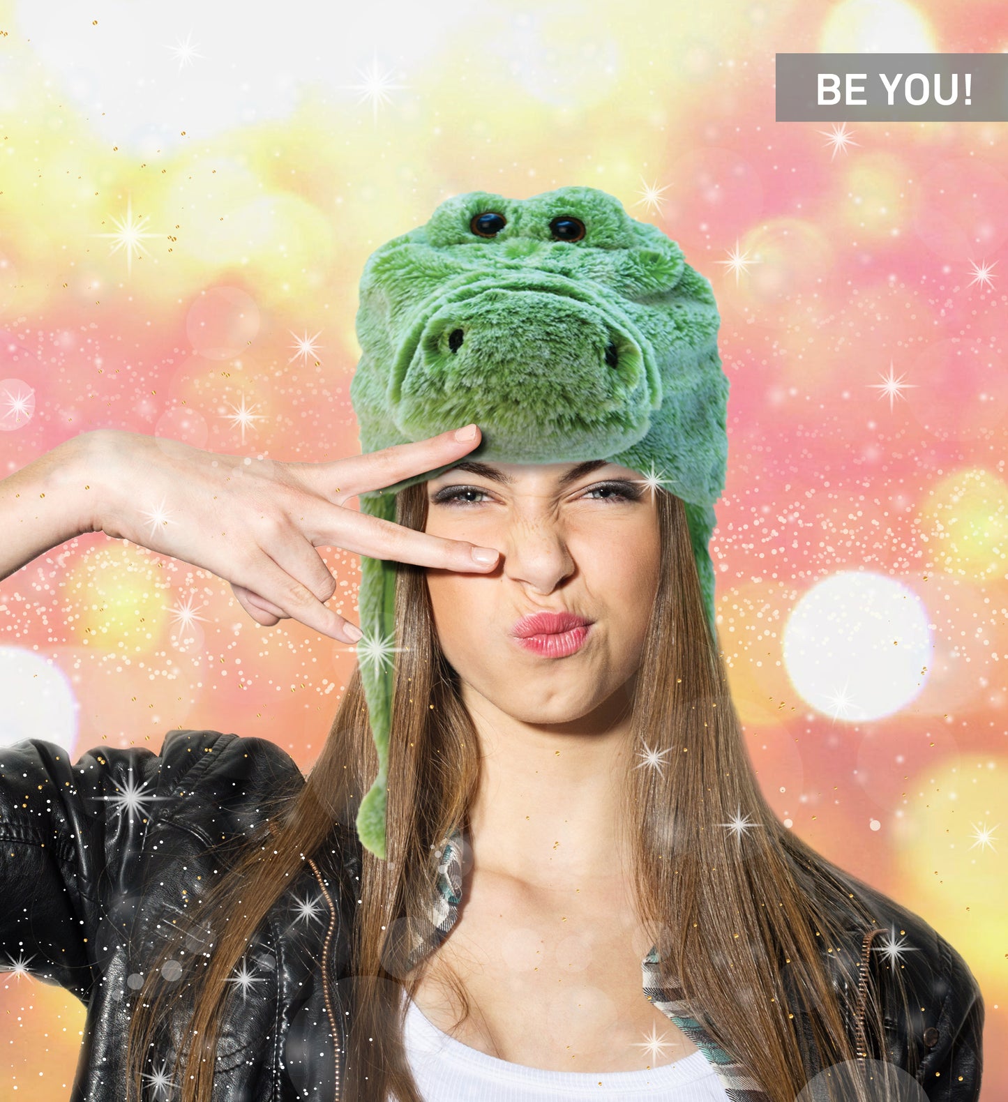 SUPER-SOFT PLUSH HAT - ALLIGATOR