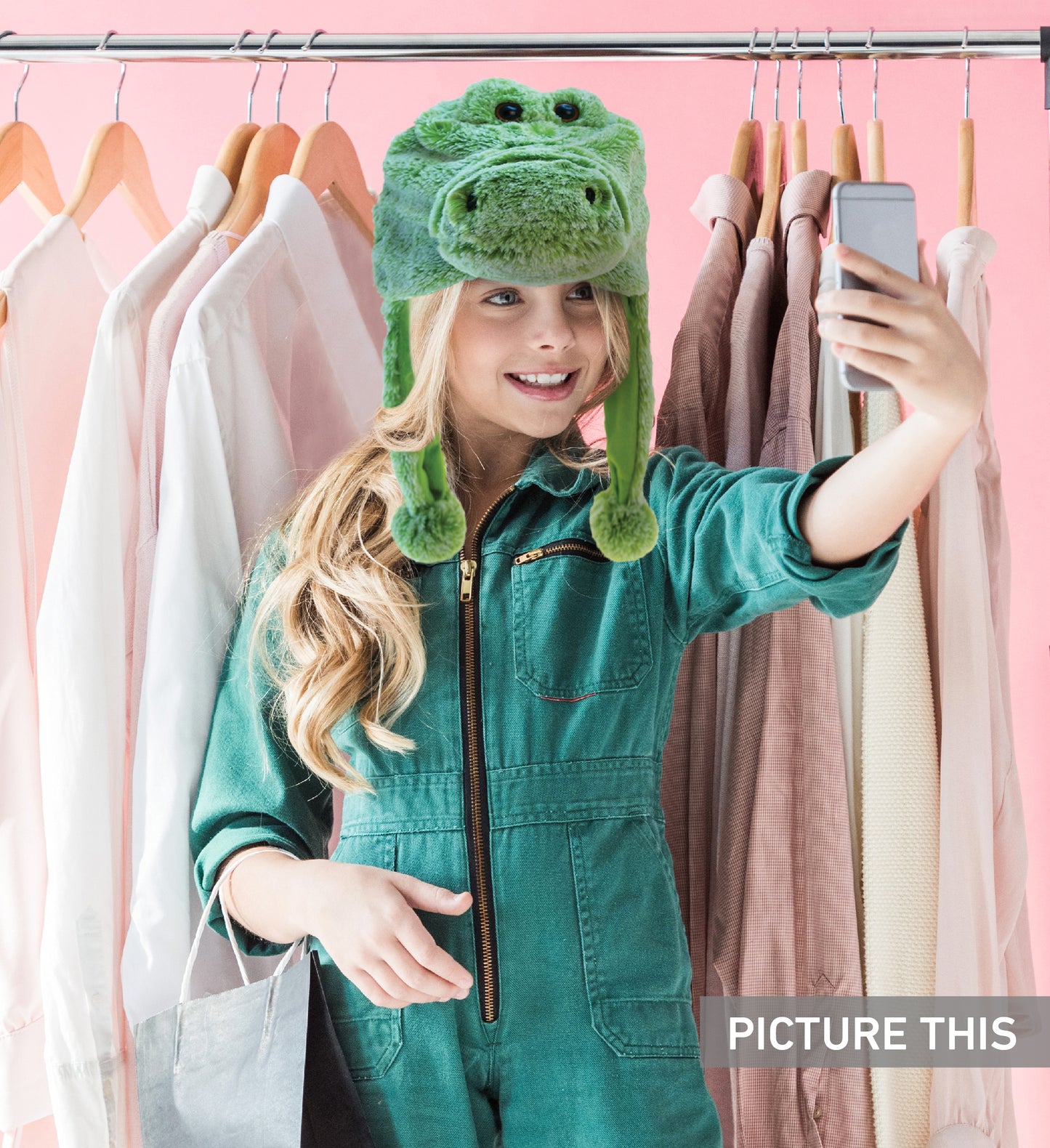 SUPER-SOFT PLUSH HAT - ALLIGATOR