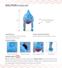 SUPER-SOFT PLUSH HAT - DOLPHIN