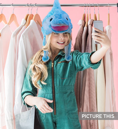 SUPER-SOFT PLUSH HAT - DOLPHIN