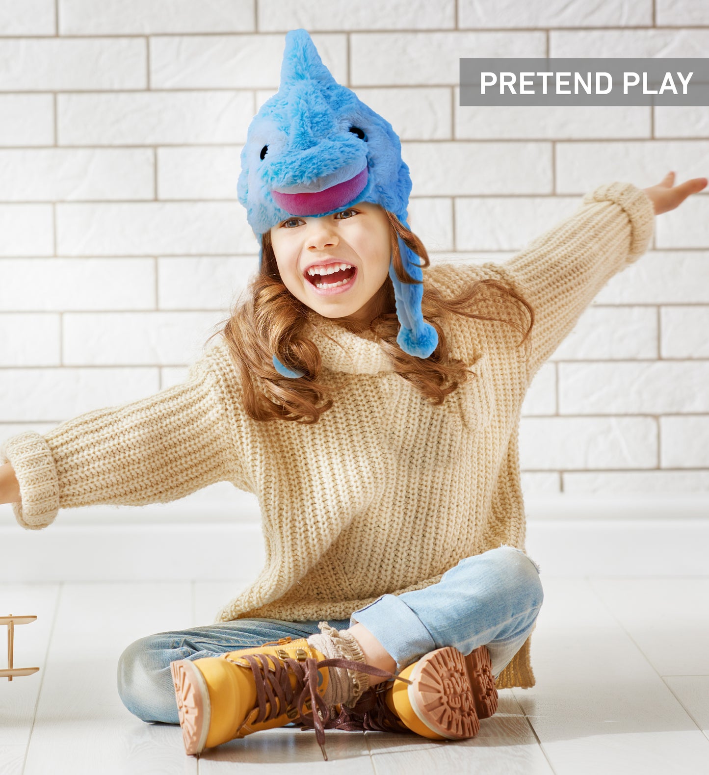 SUPER-SOFT PLUSH HAT - DOLPHIN